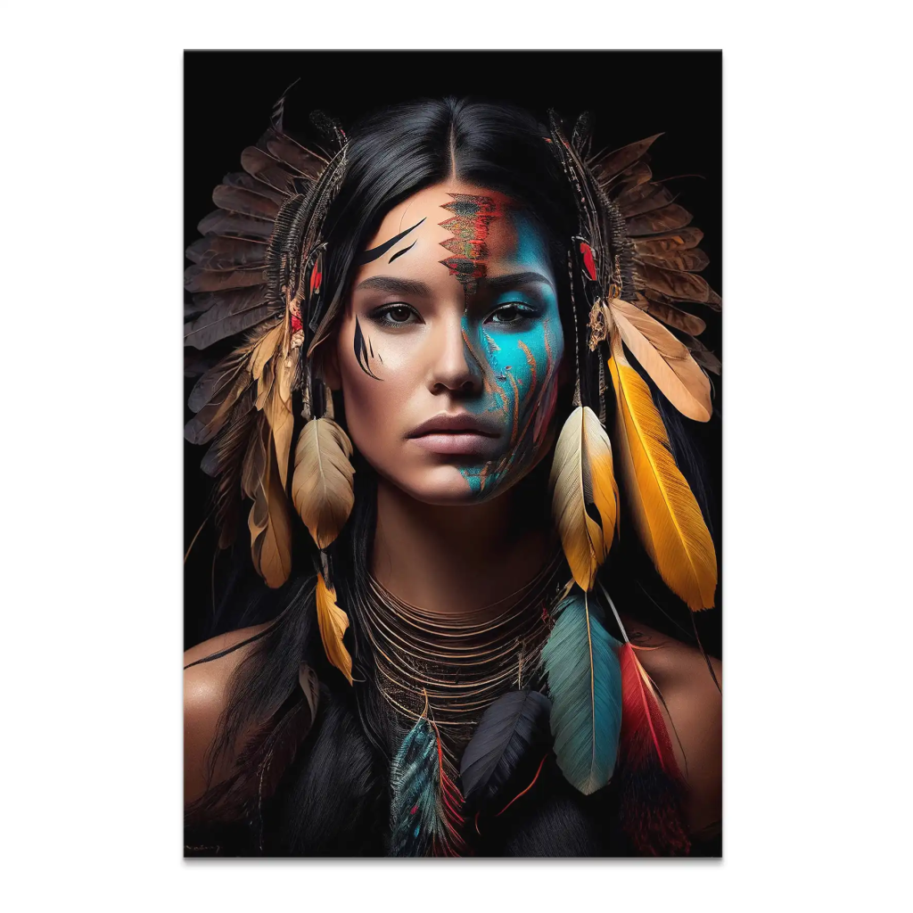 Beauty Sioux Leinwand Bild INGALERIE