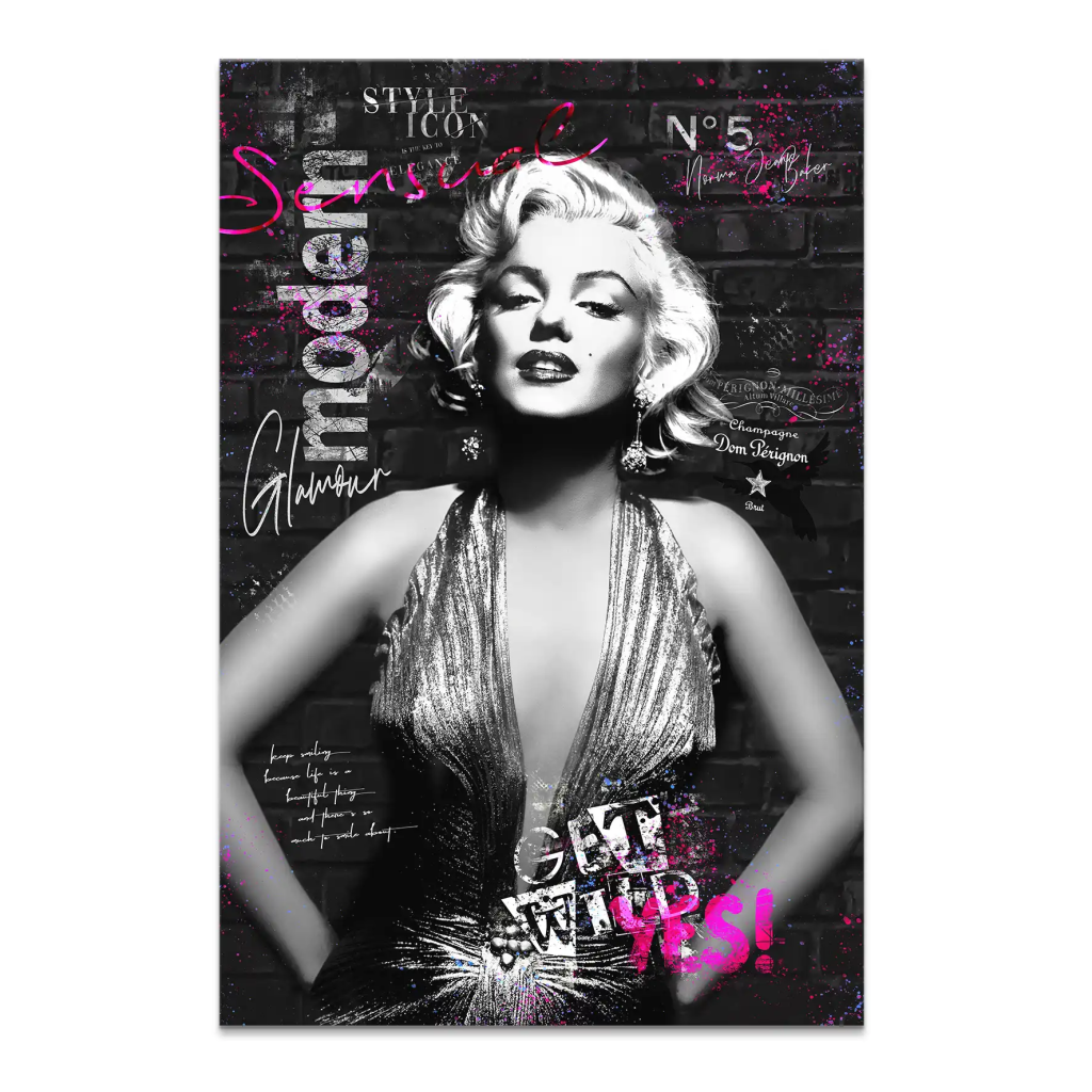 Marilyn Get Wild Leinwand Bild INGALERIE