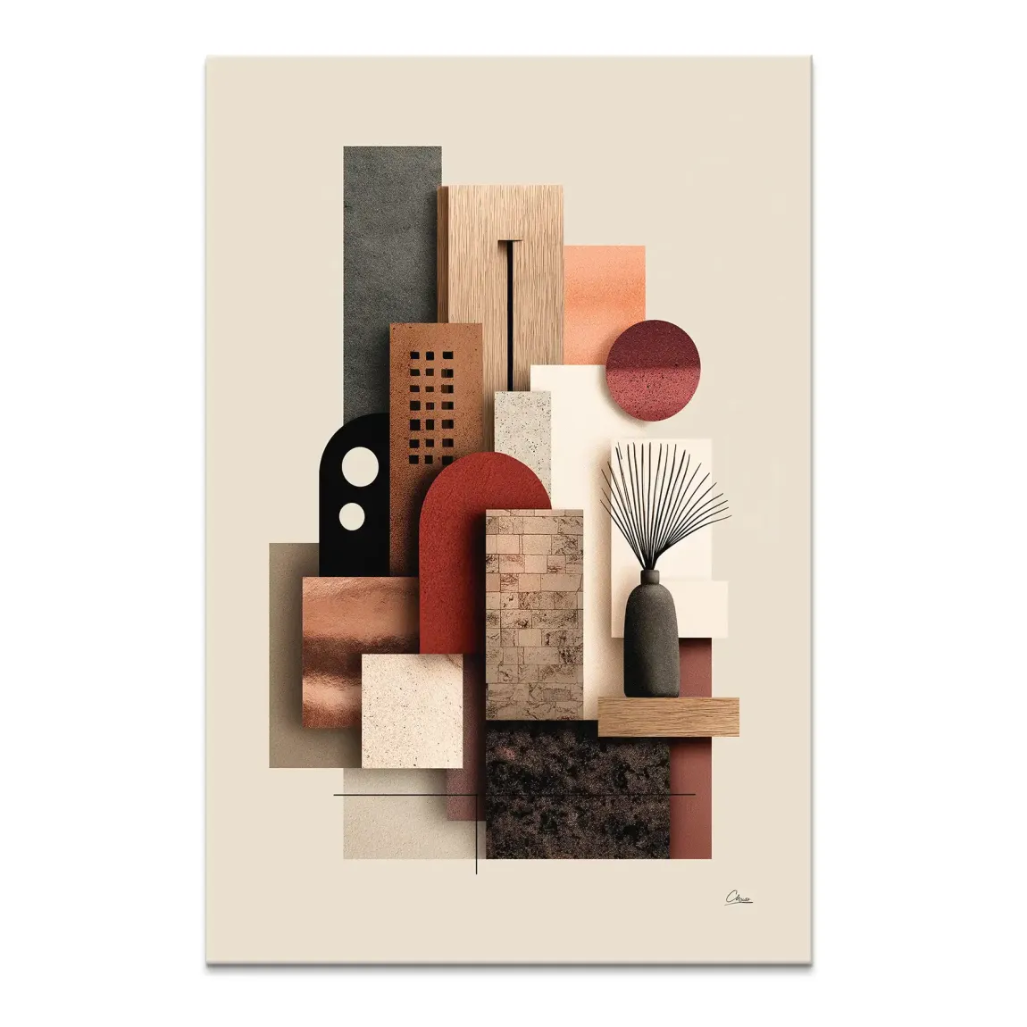 Urban Layers Elegance Leinwand Bild