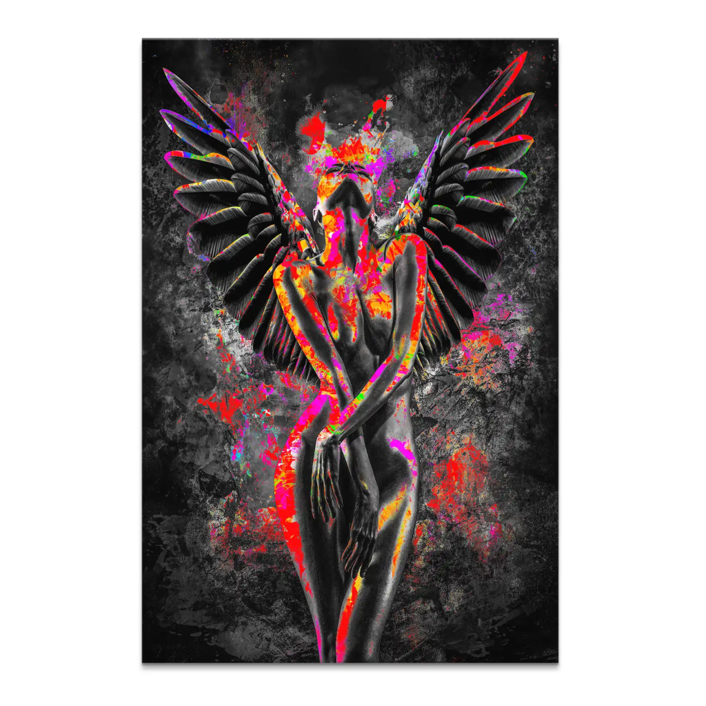 Pop Art Angel Abstrakt Leinwand Bild INGALERIE