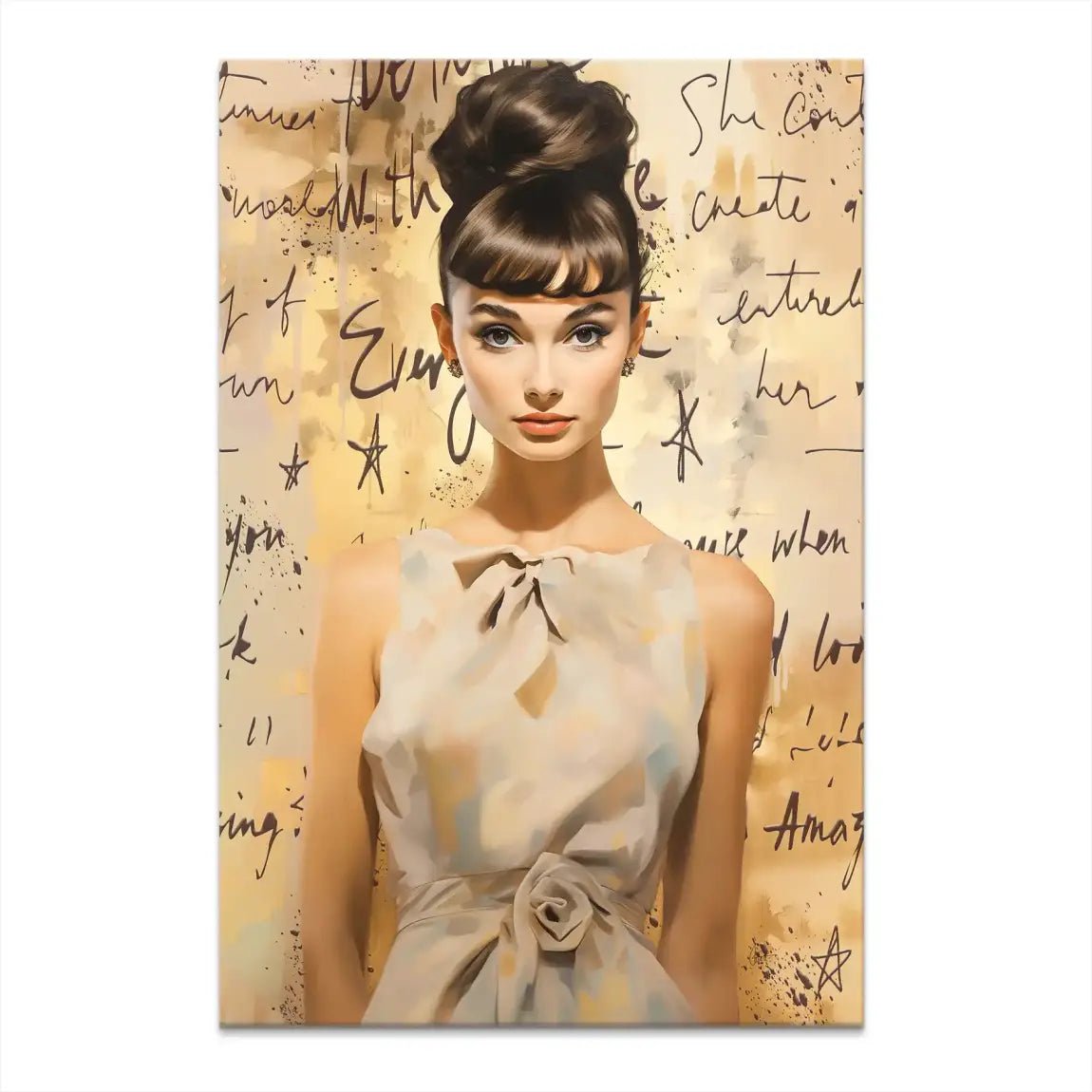 Audrey Hepburn Modern Art Leinwand Bild INGALERIE