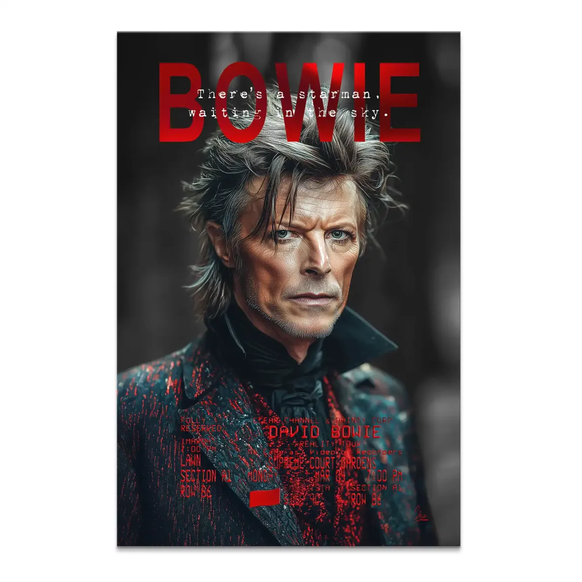 Bowie Starman Leinwand Bild