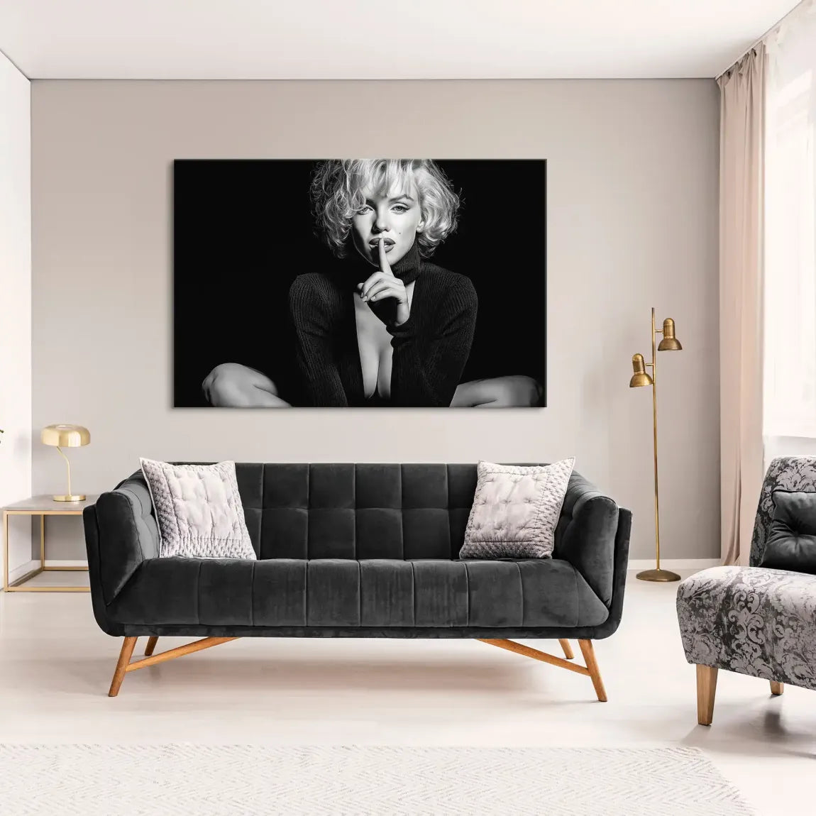 Marilyn Monroe Silent Leinwand Bild INGALERIE