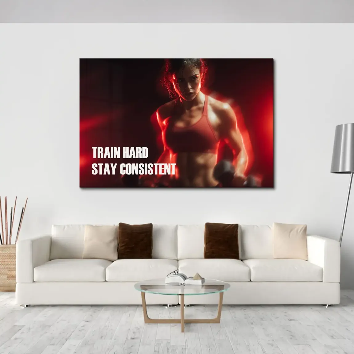 Fitness Motivation Leinwand Bild