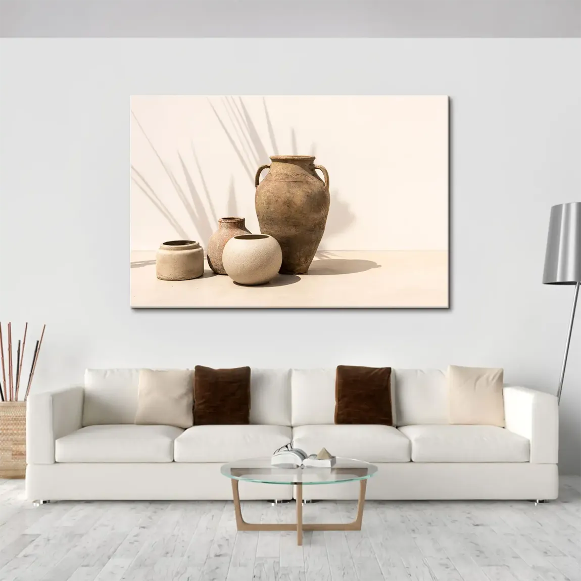 Boho Vasen Leinwand Bild
