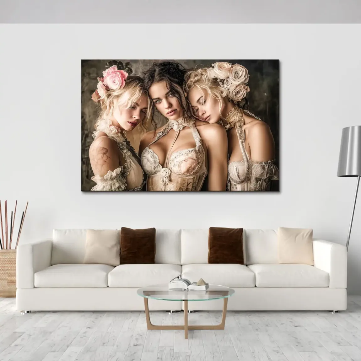 Rosé Harmony Leinwand Bild