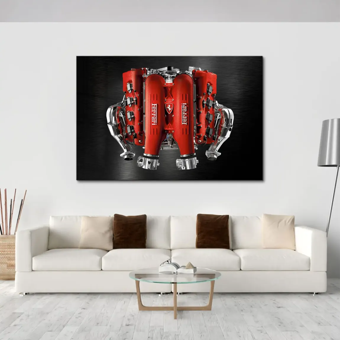 Corvette C8 Motor Leinwand Bild