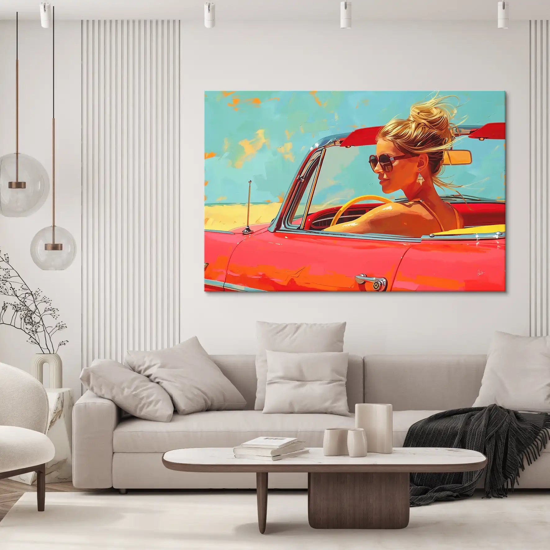 Roadtrip Pop Art Leinwand Bild INGALERIE