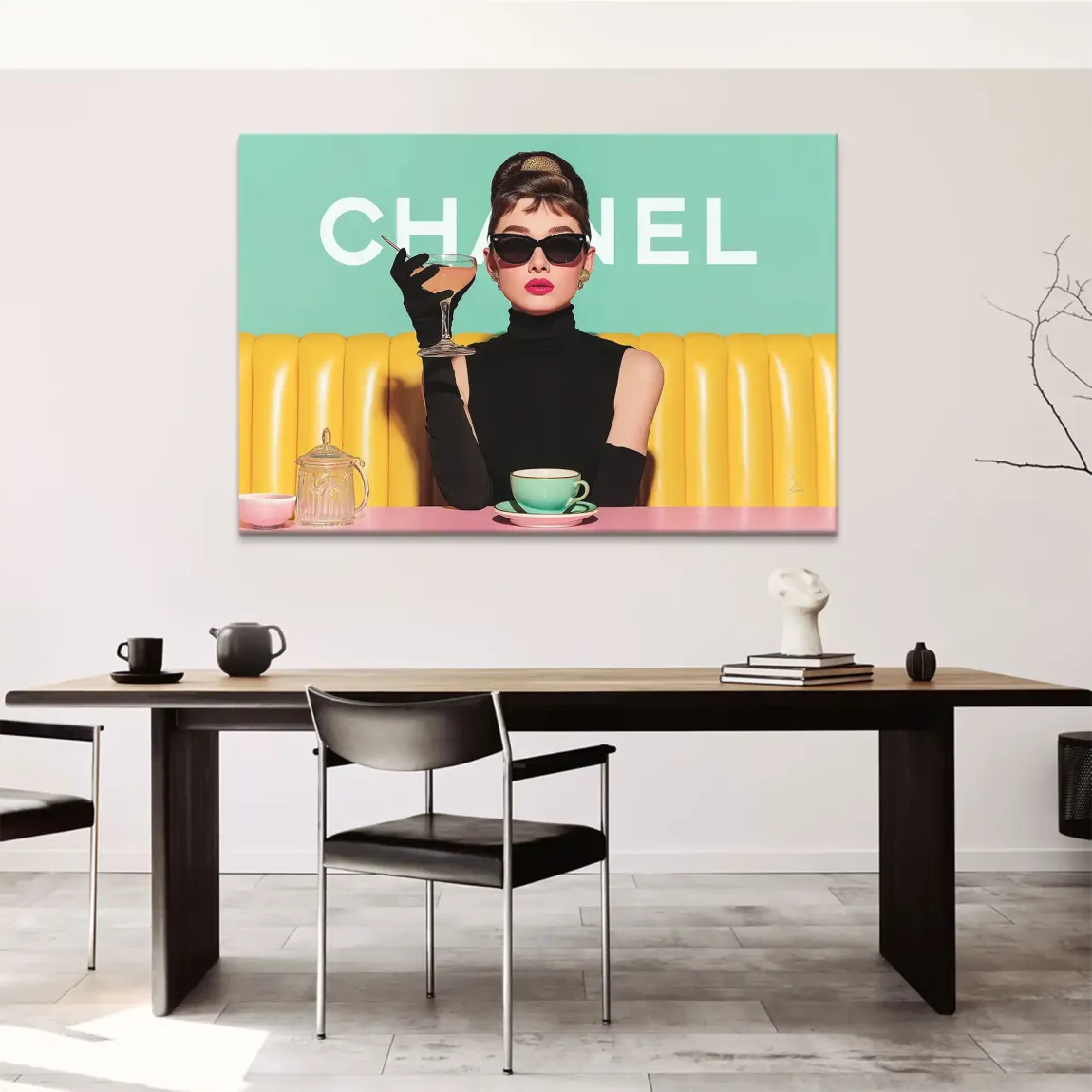 Audrey Hepburn de Luxe Leinwand Bild
