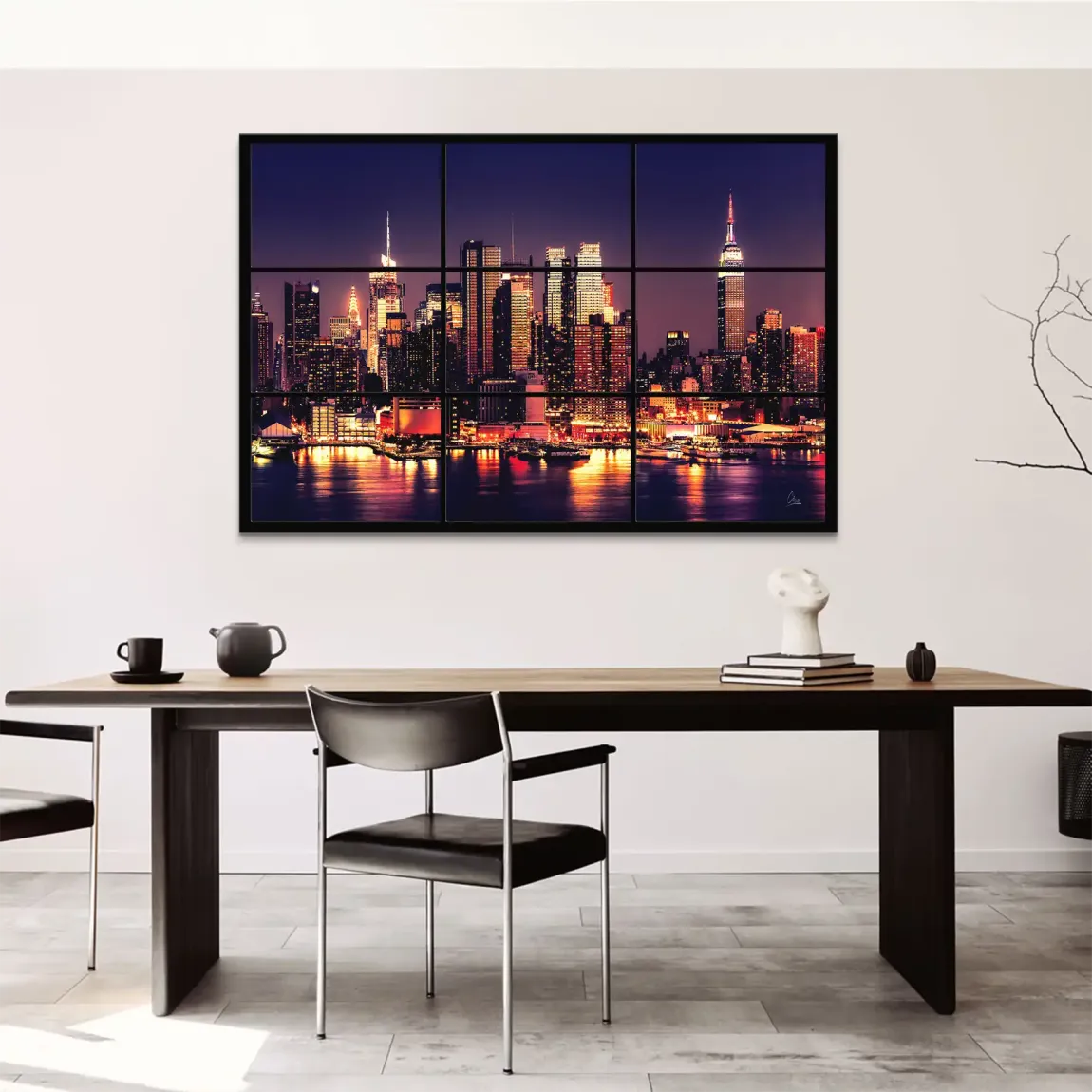 New York Skyline View Leinwand Bild