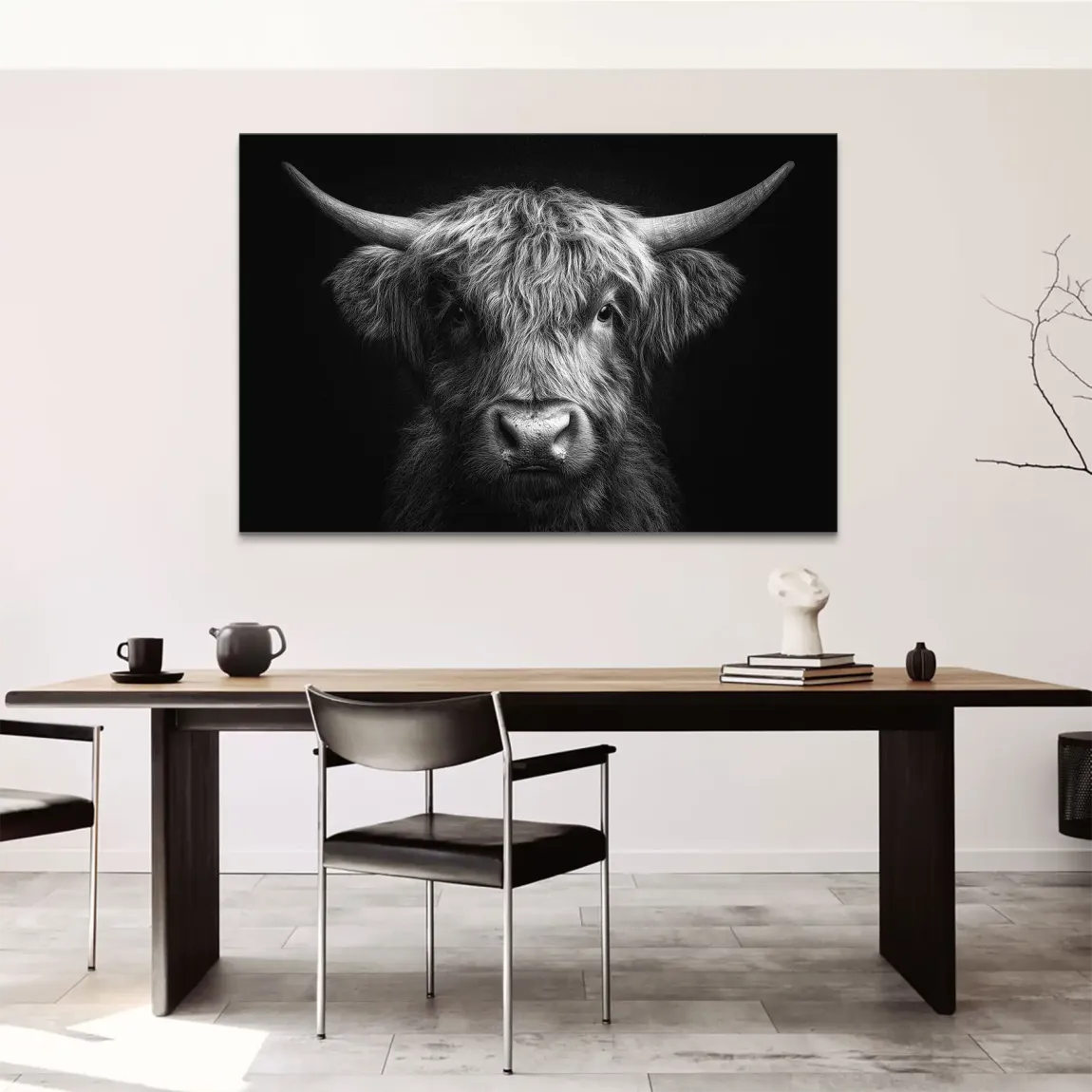 Nobles Hochlandrind Leinwand Bild