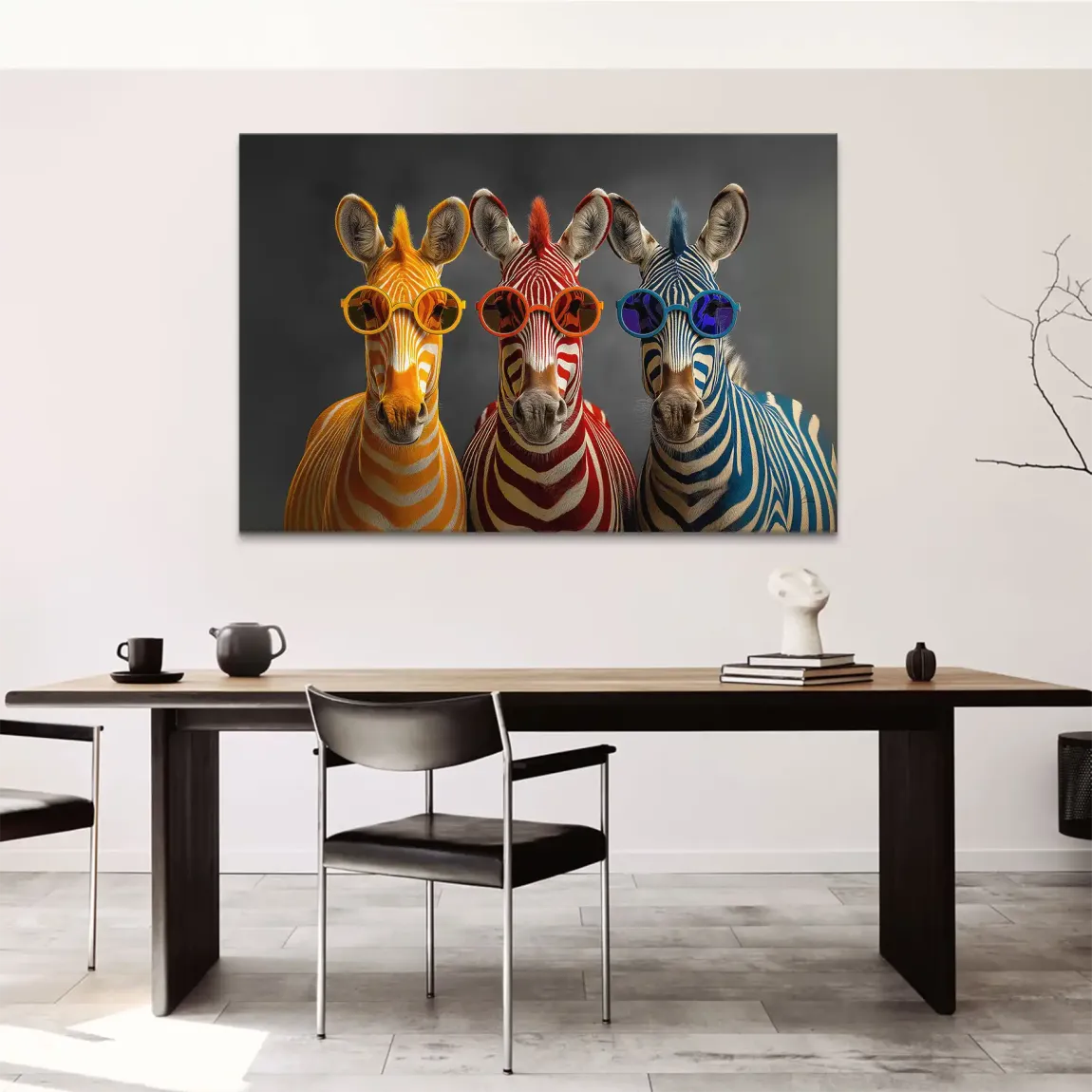 Zebra Safari Chic Leinwand Bild