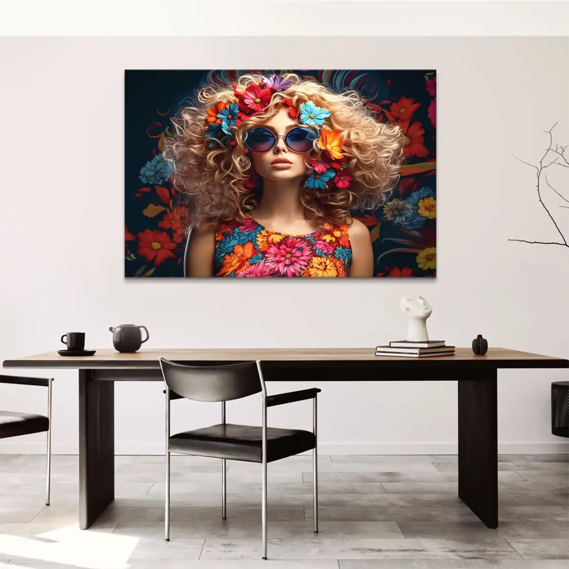 Boho Flower Soul Leinwand Bild
