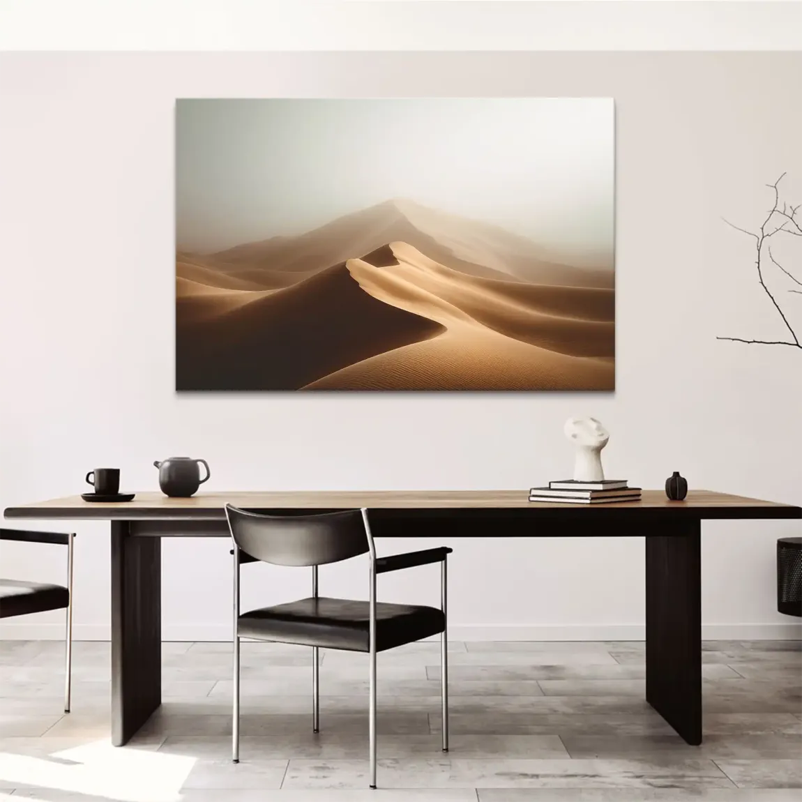 Wüstennebel Leinwand Bild