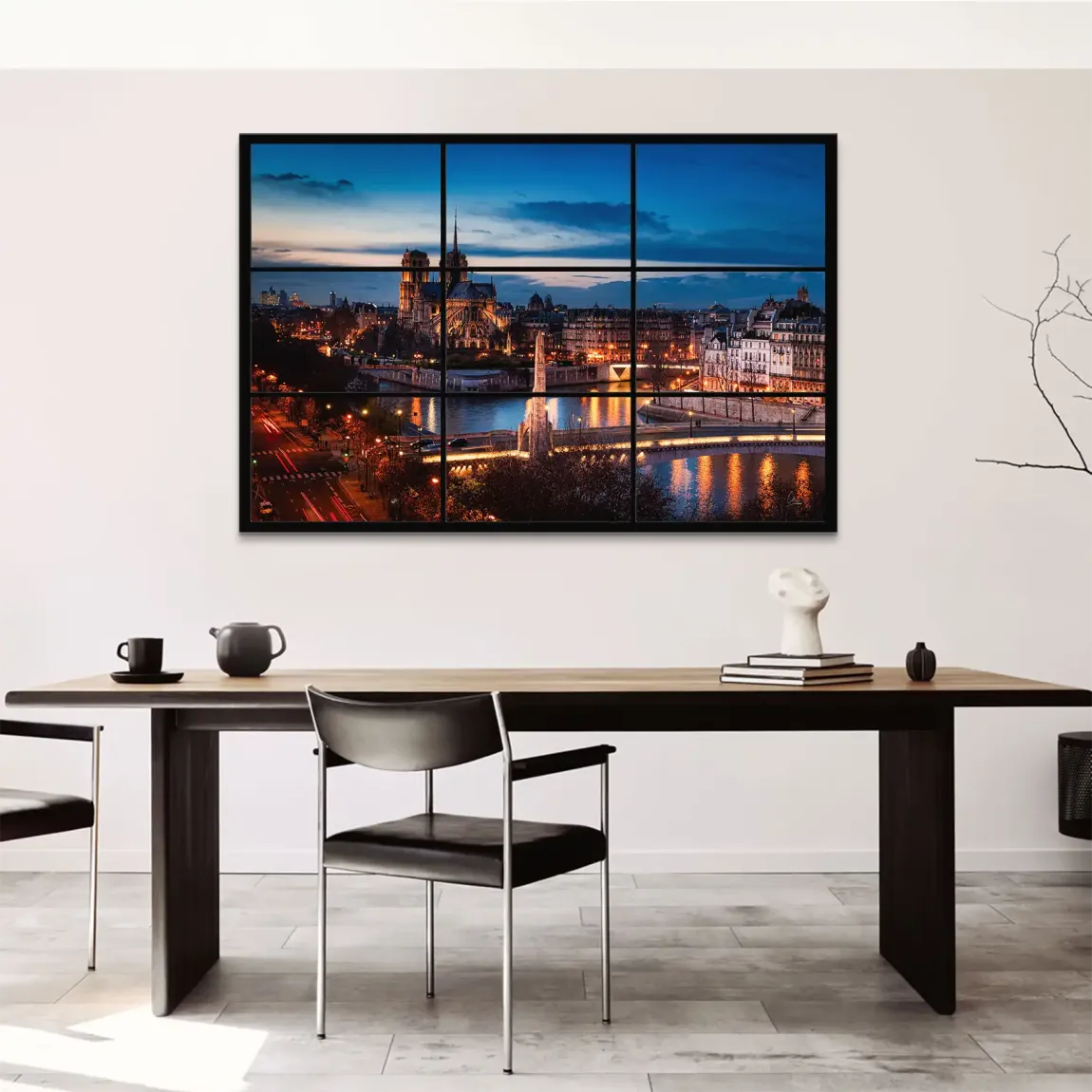 Twilight over Paris Leinwand Bild