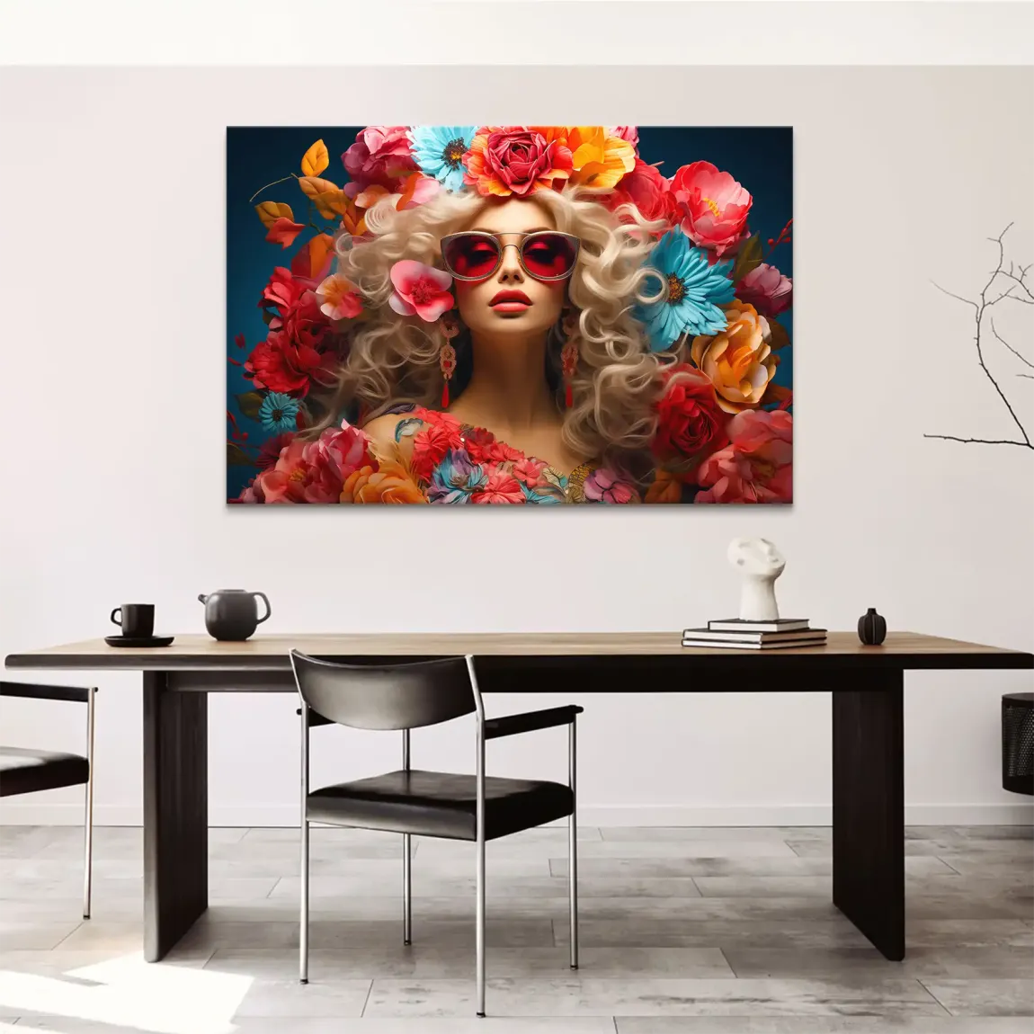 Flower Queen Leinwand Bild