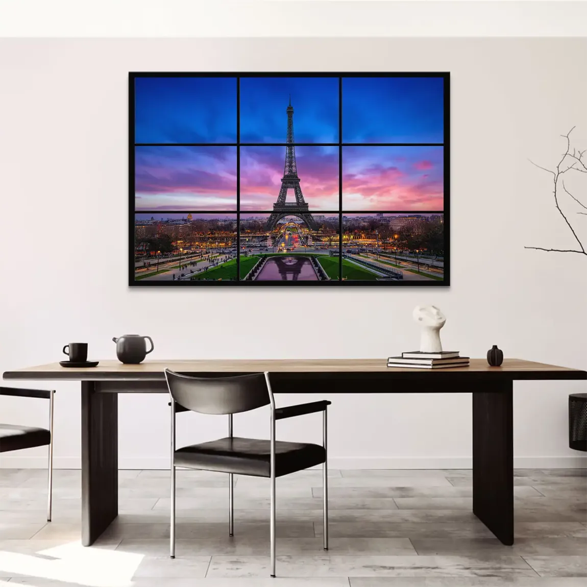 Evening Glow Paris Leinwand Bild