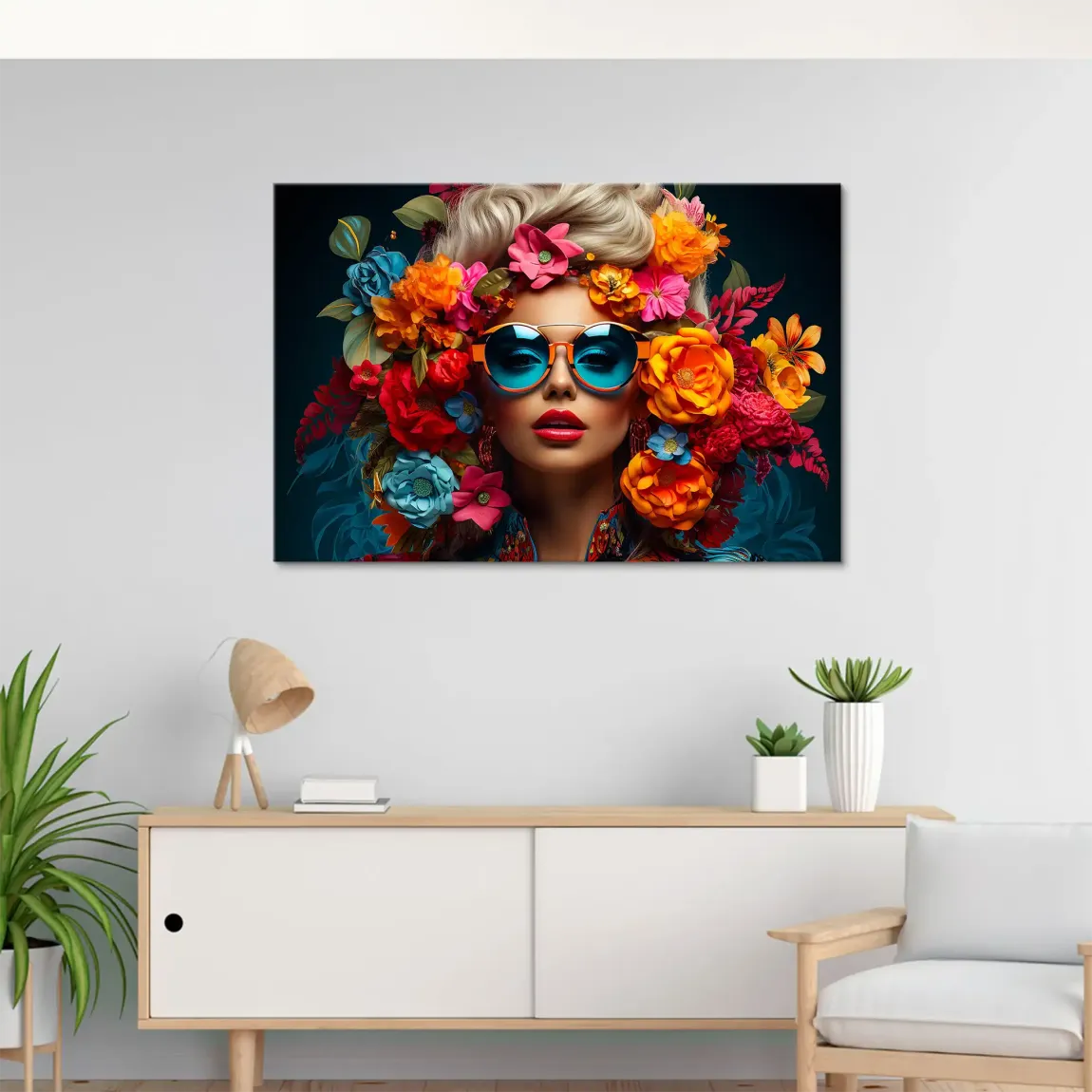 Floral Shades Leinwand Bild