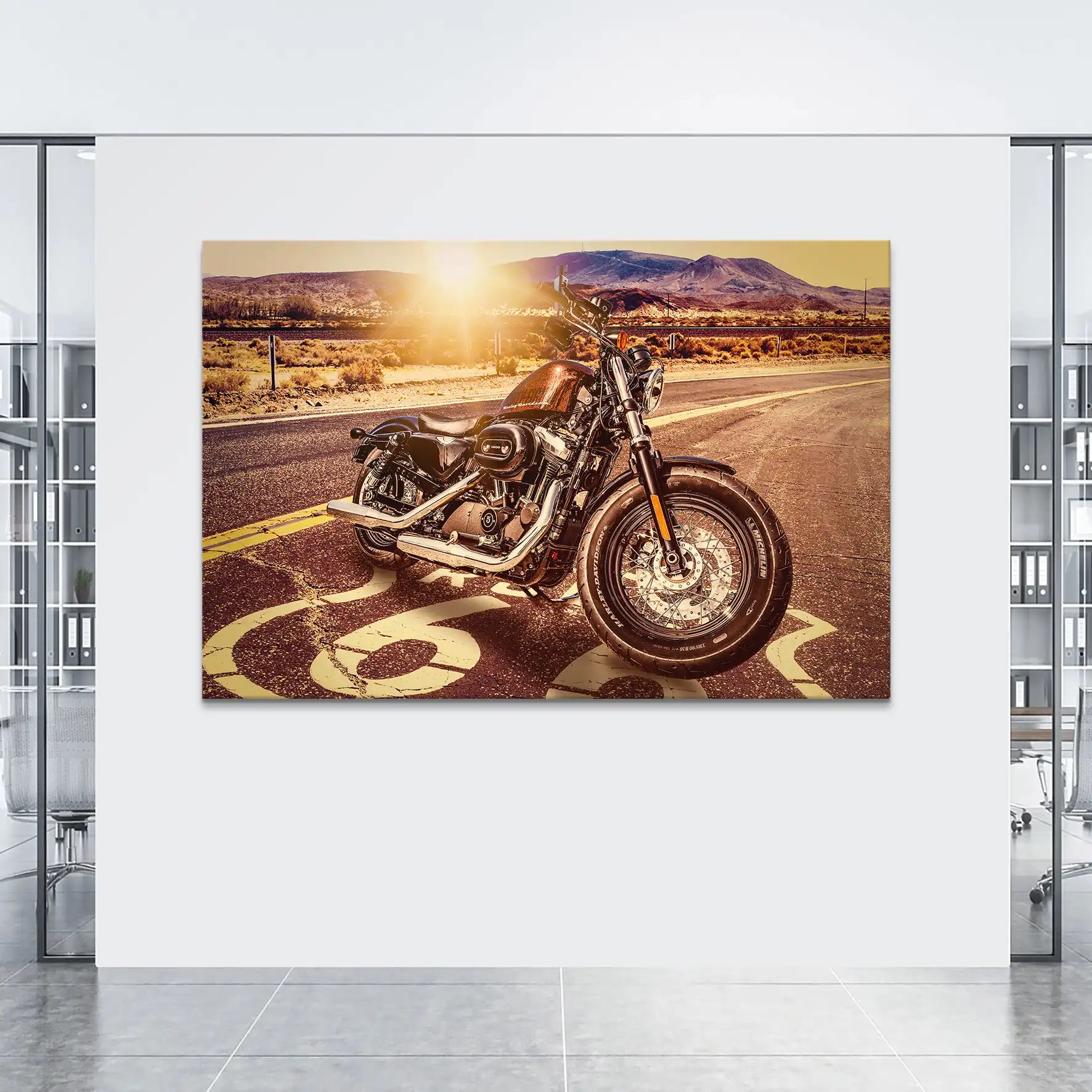 Harley Bobber Leinwand Bild INGALERIE