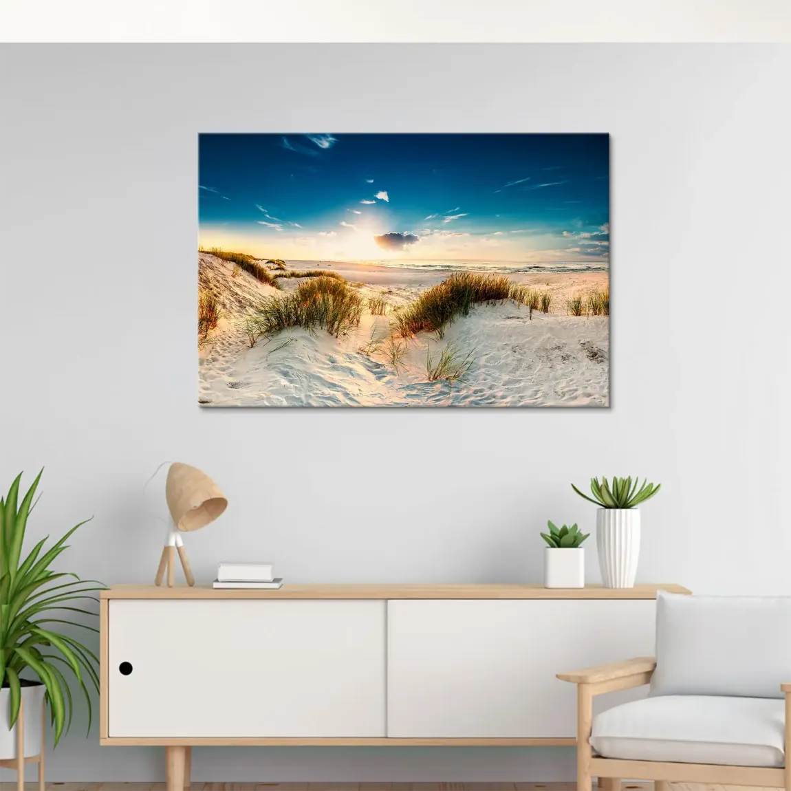 Sunset Dunes Leinwand Bild