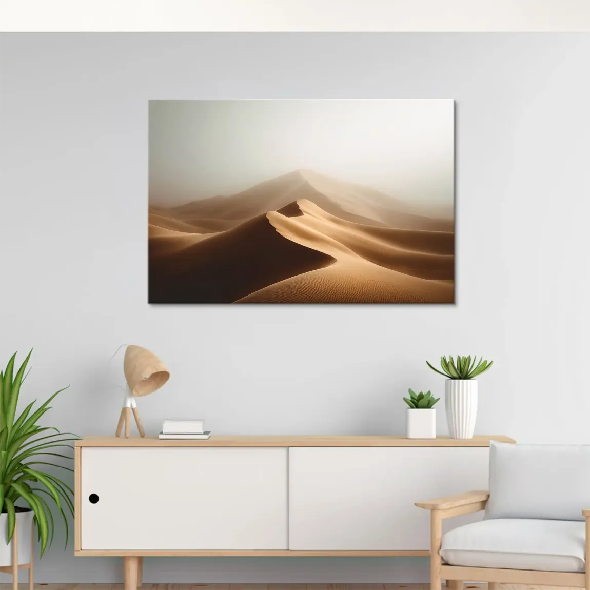 Wüstennebel Leinwand Bild