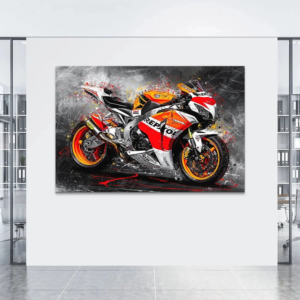 Honda Fireblade SC59 Leinwand Bild INGALERIE