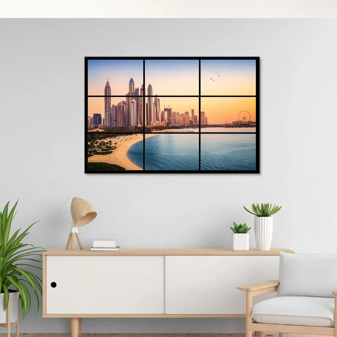 Golden Dunes Dubai Leinwand Bild