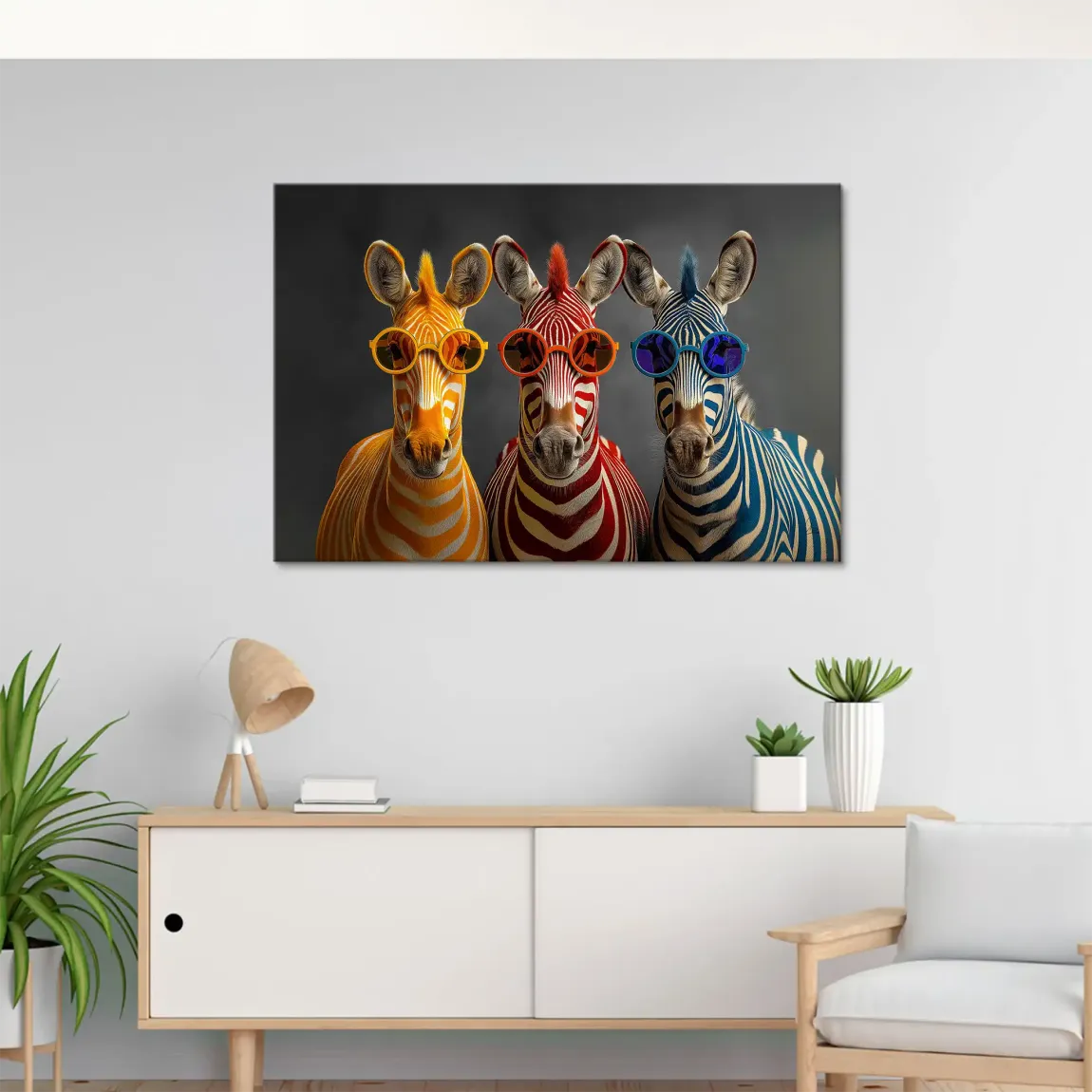Zebra Safari Chic Leinwand Bild