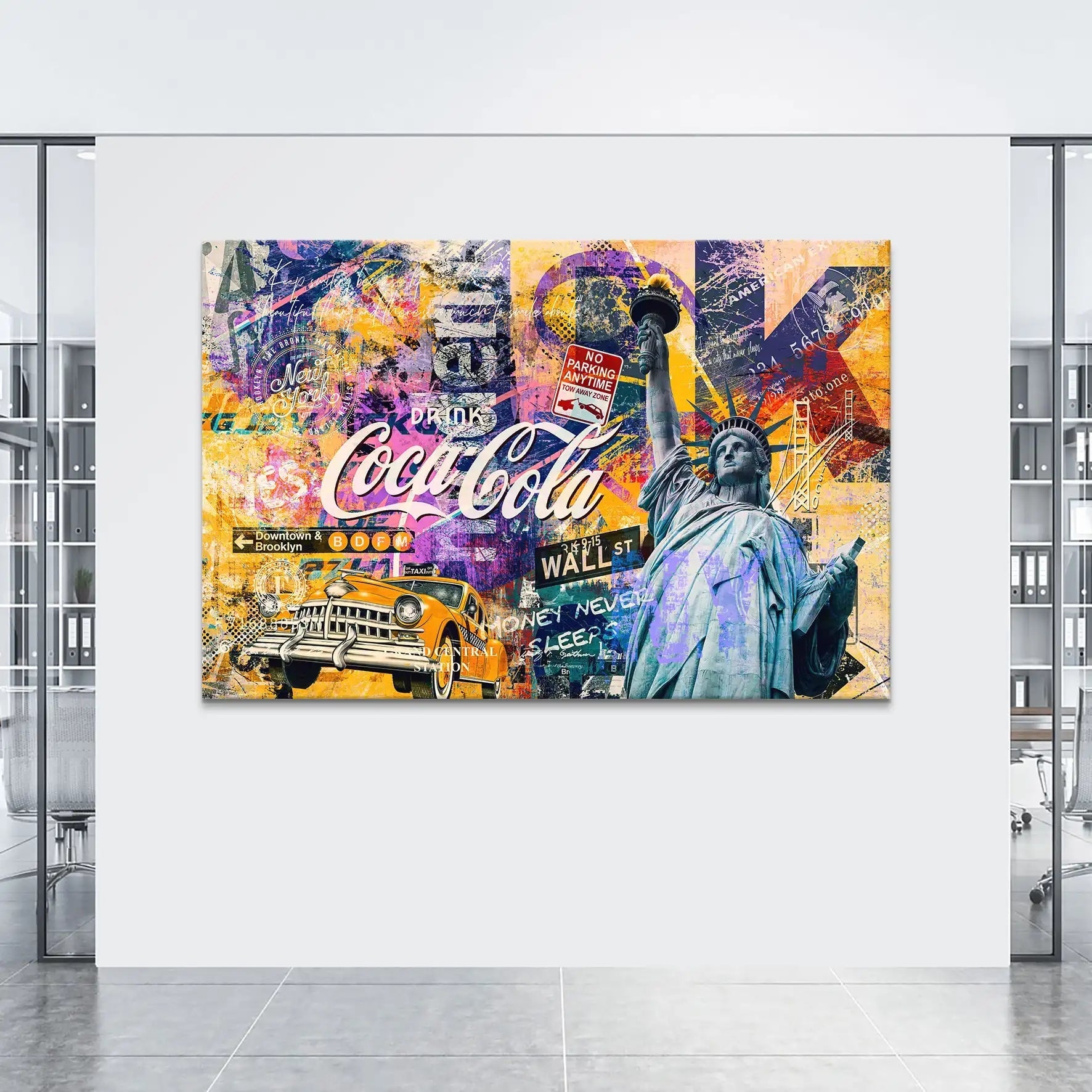 New York Pop Art Leinwand Bild INGALERIE