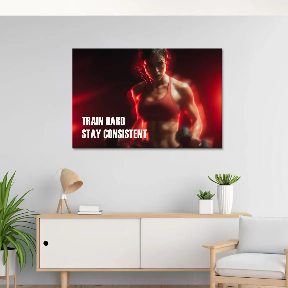 Fitness Motivation Leinwand Bild