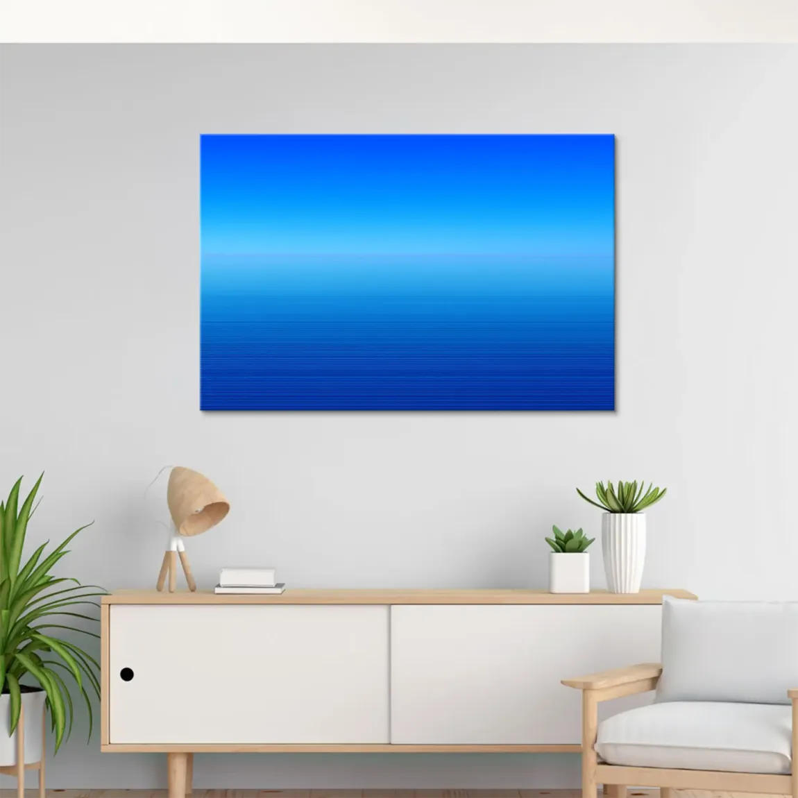 Blauer Horizont Leinwand Bild