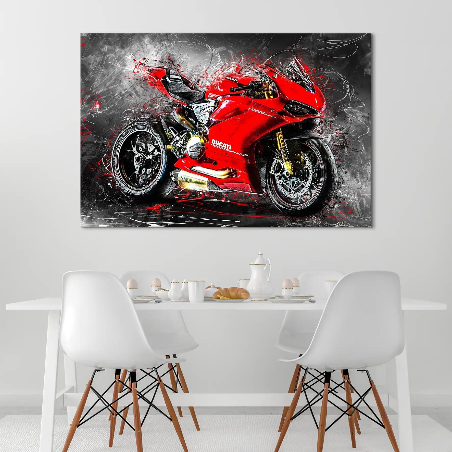 Ducati Panigale 1299 Abstrakt Leinwand Bild INGALERIE