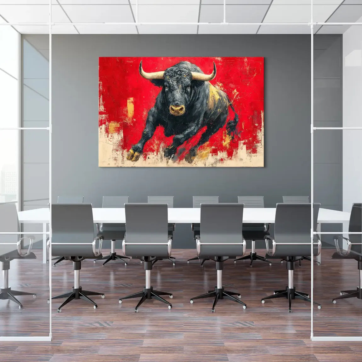 Stier Noble Essence Leinwand Bild