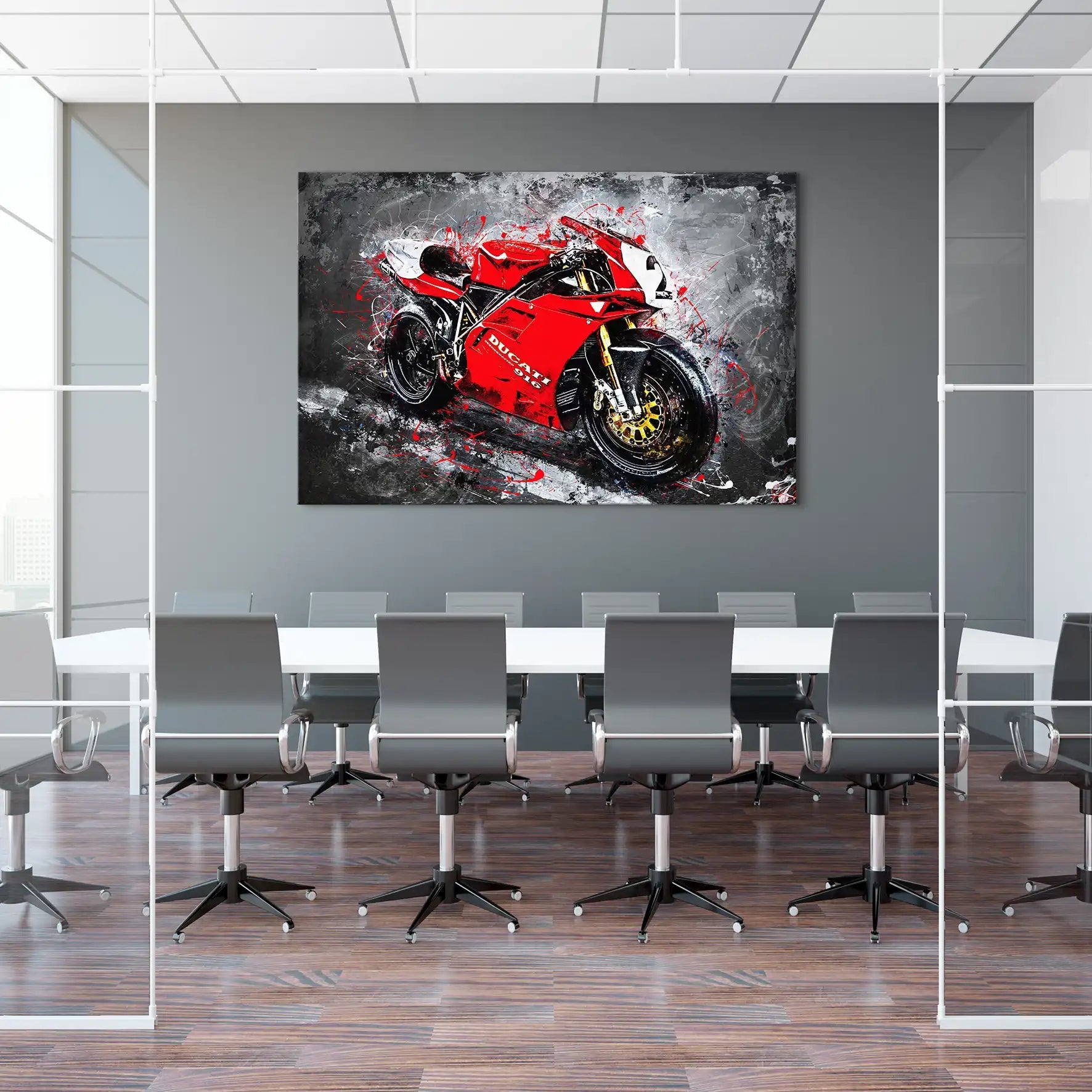 Ducati 916 Abstrakt Leinwand Bild INGALERIE