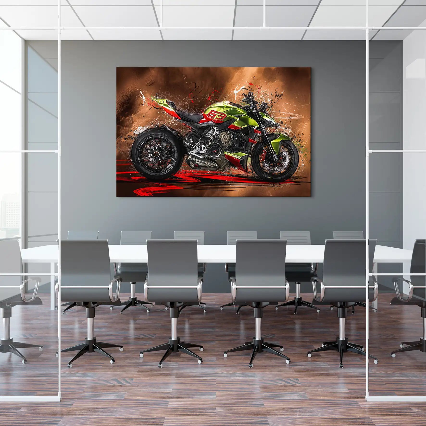 Ducati Streetfighter Lambo Leinwand Bild INGALERIE