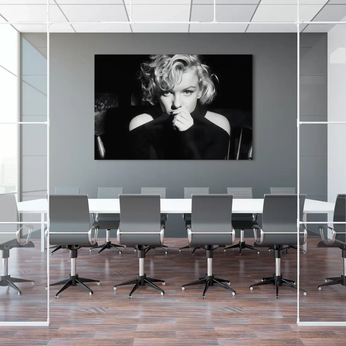 Marilyn Monroe Silent Glamour Leinwand Bild INGALERIE