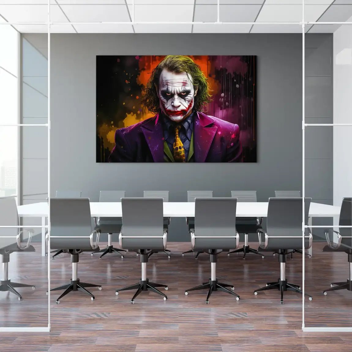 Joker Abrakt Leinwand Bild INGALERIE