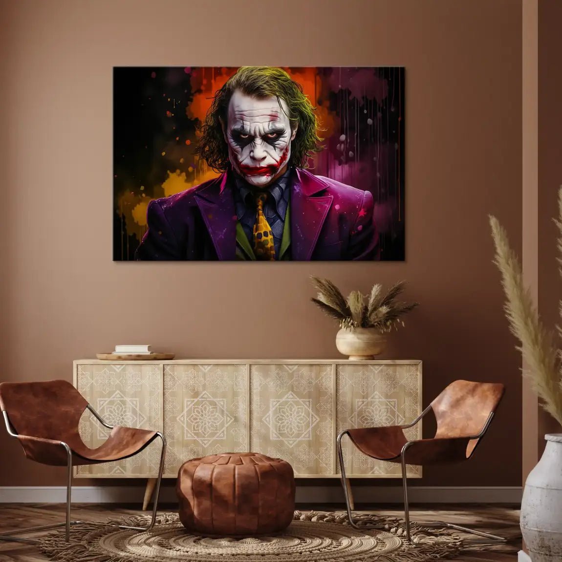 Joker Abrakt Leinwand Bild INGALERIE