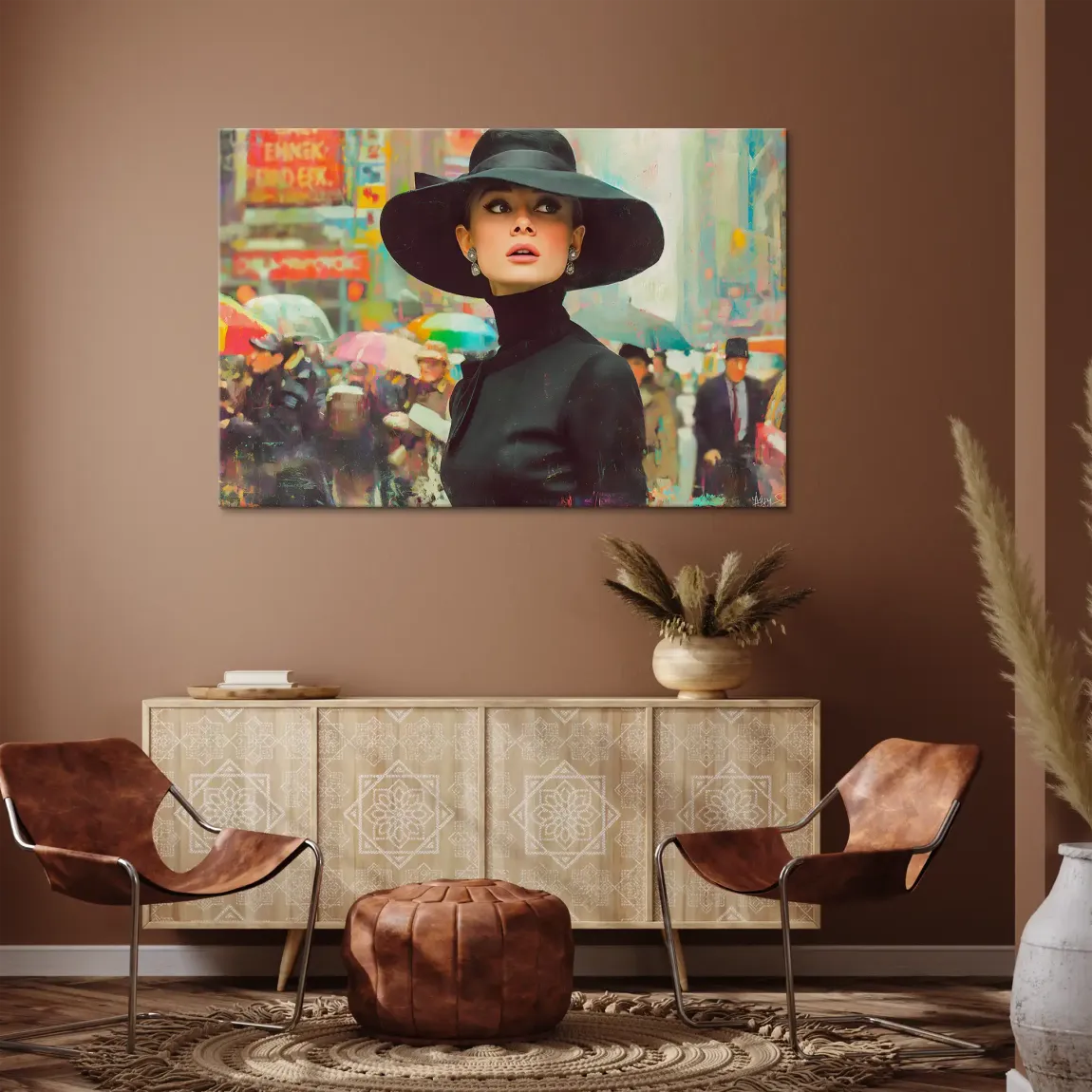 Audrey in New York Nr.2 Leinwand Bild INGALERIE