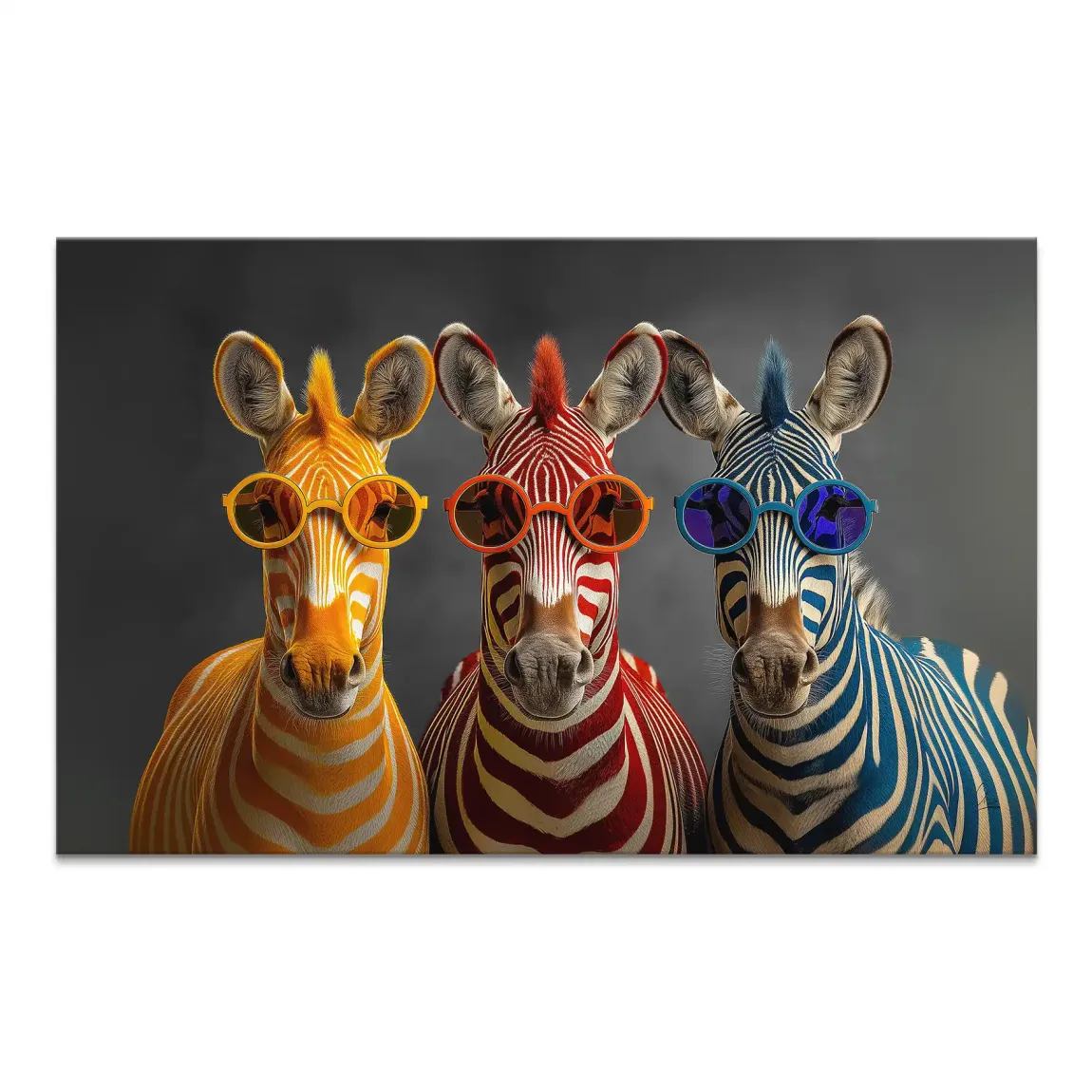 Zebra Safari Chic Leinwand Bild