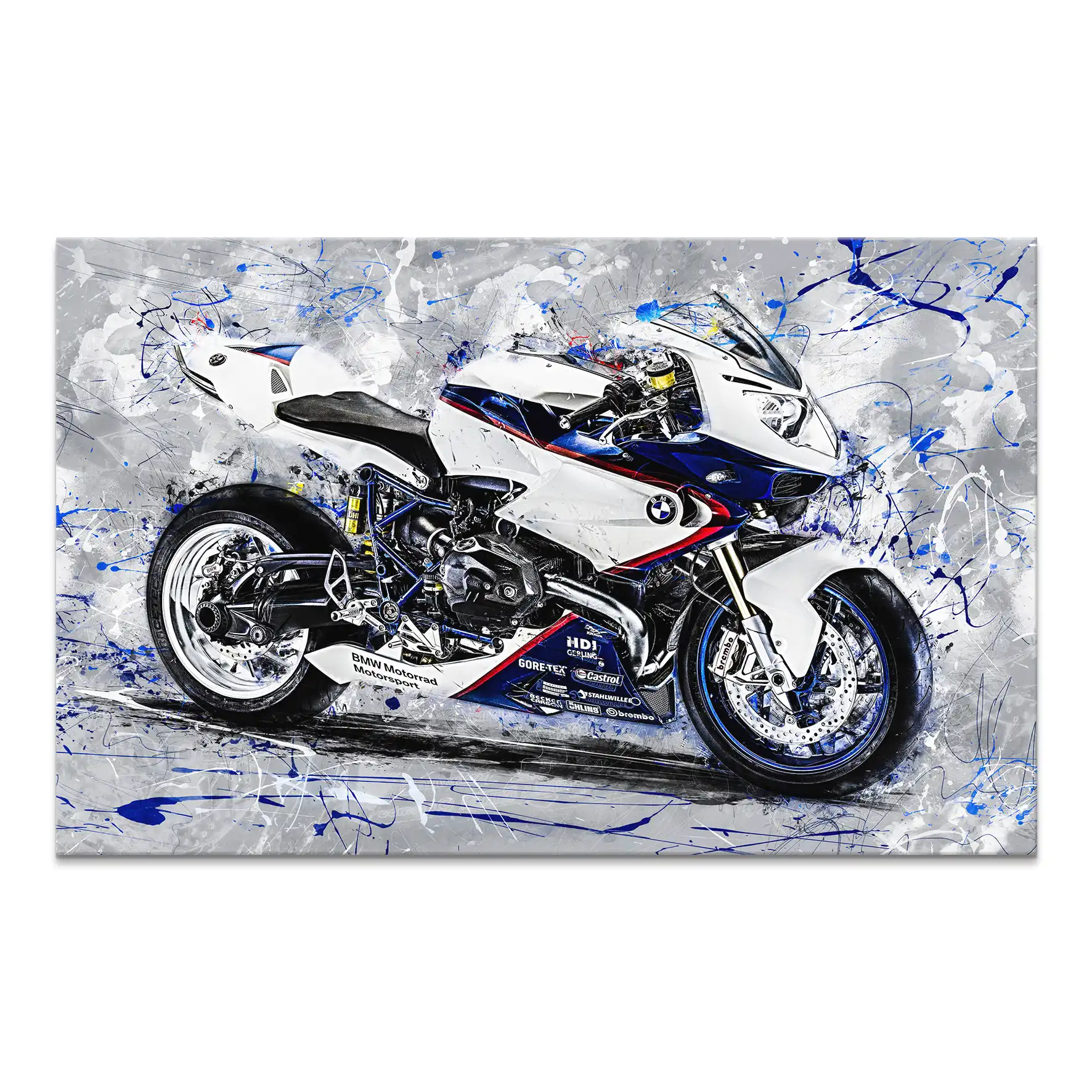 BMW HP2 Sport Abstrakt Leinwand Bild INGALERIE