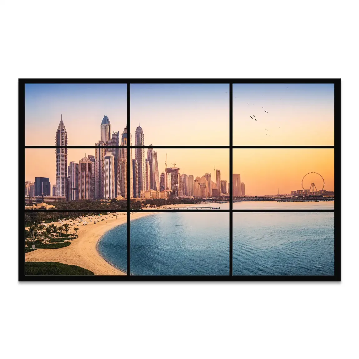 Golden Dunes Dubai Leinwand Bild