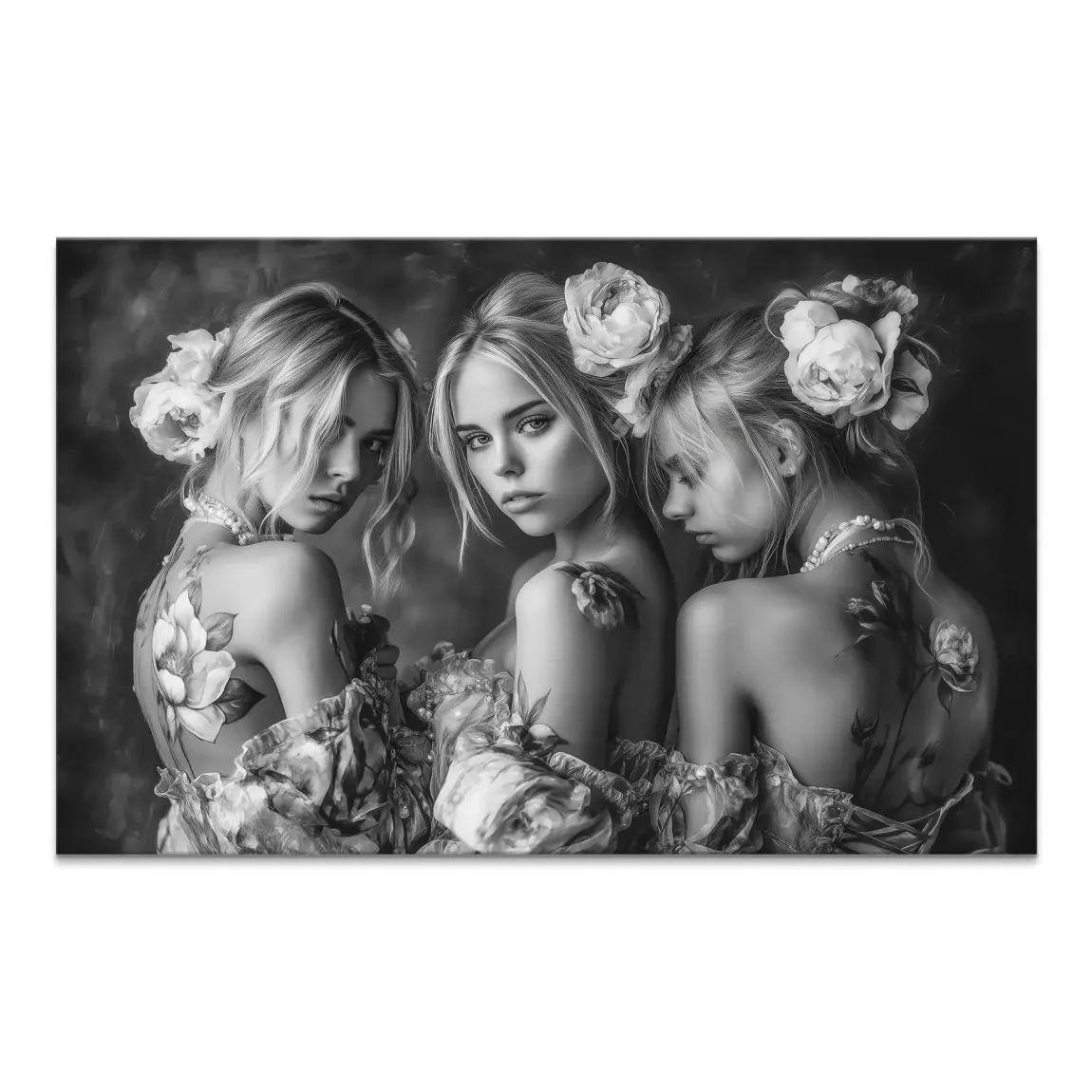 Ivory Garden Leinwand Bild