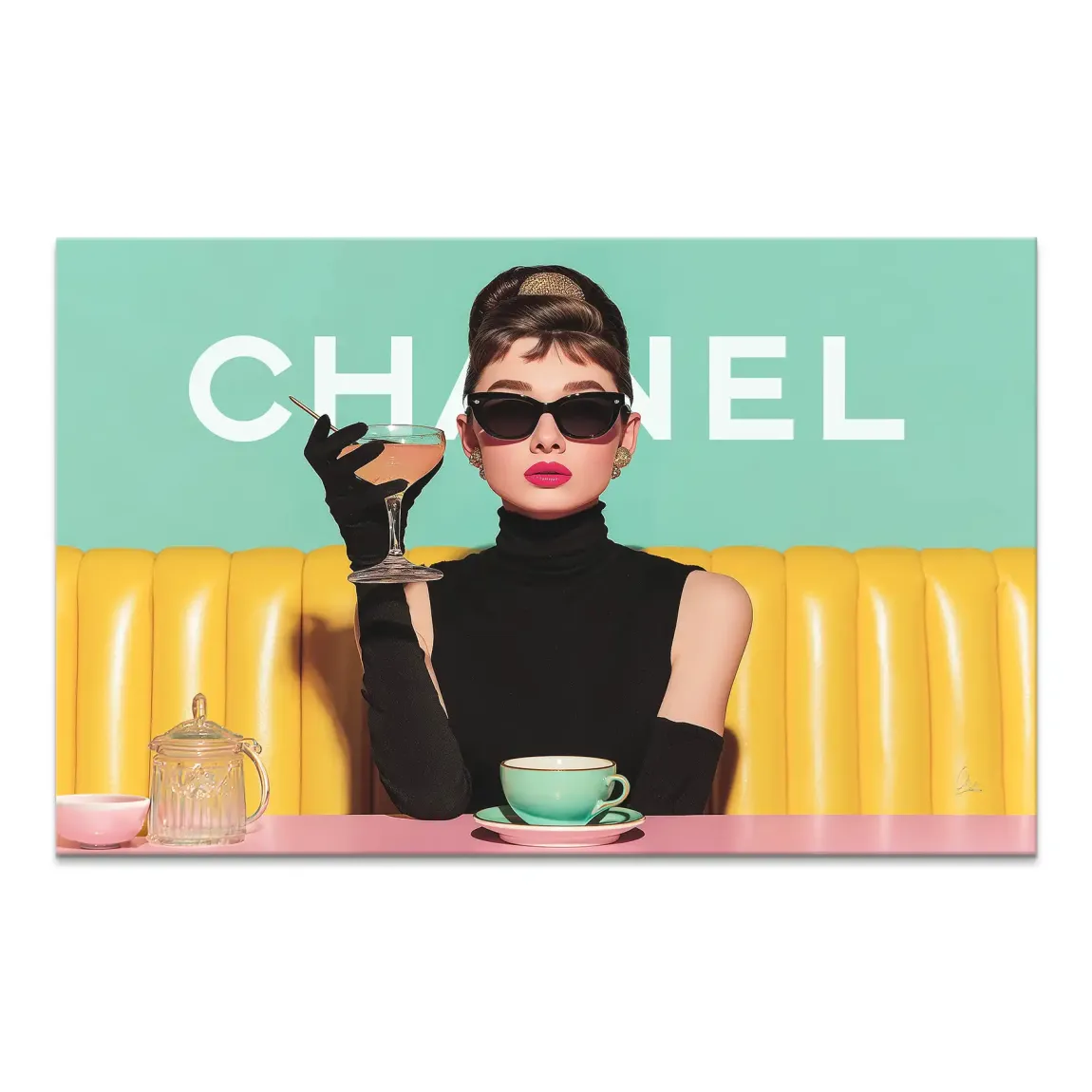 Audrey Hepburn de Luxe Leinwand Bild