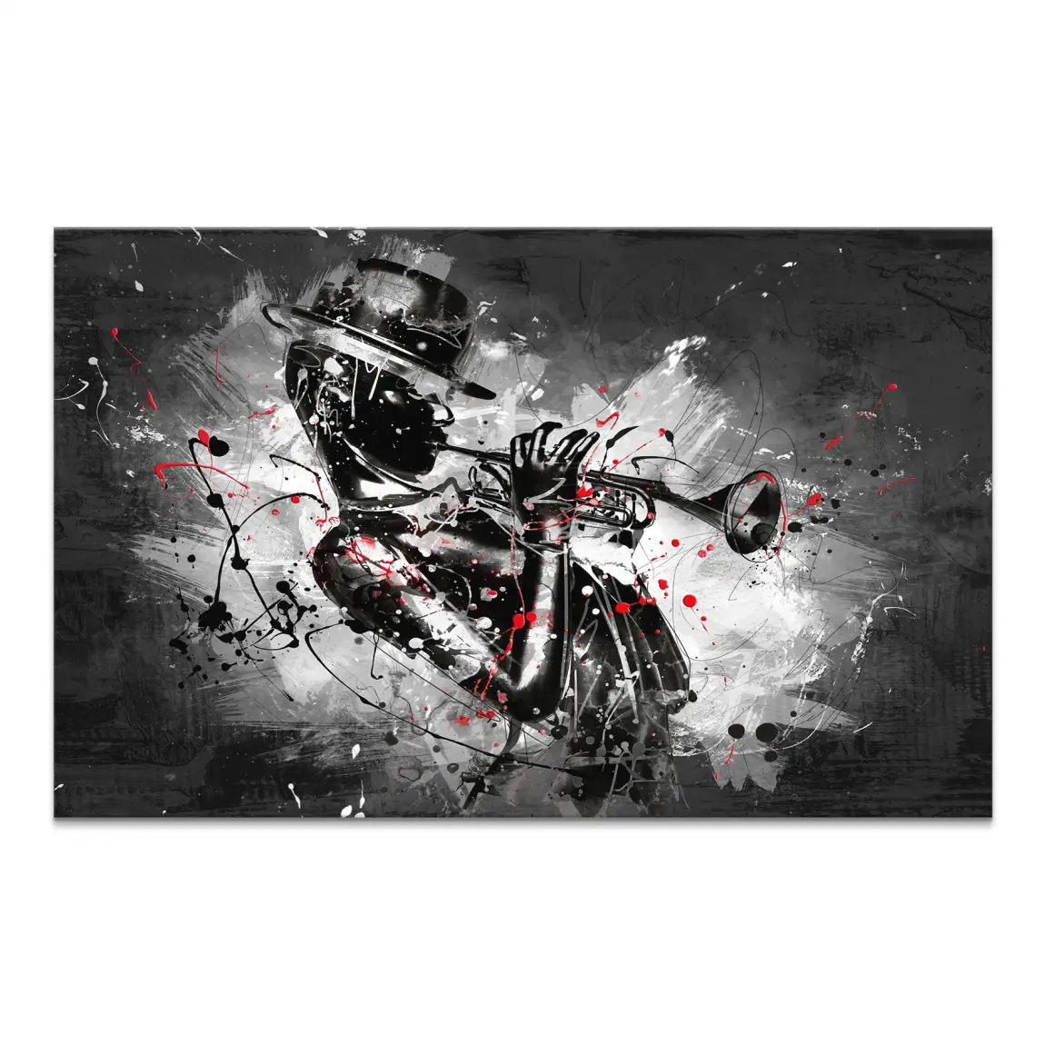 Jazzman Noir Symphony Leinwand Bild