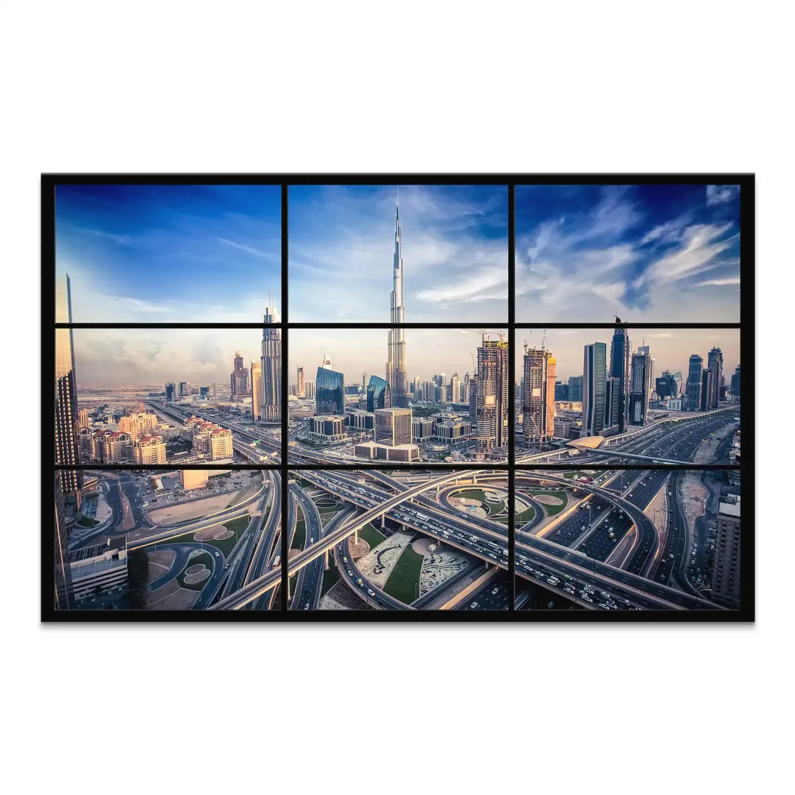 Skyline Dreams Dubai Leinwand Bild