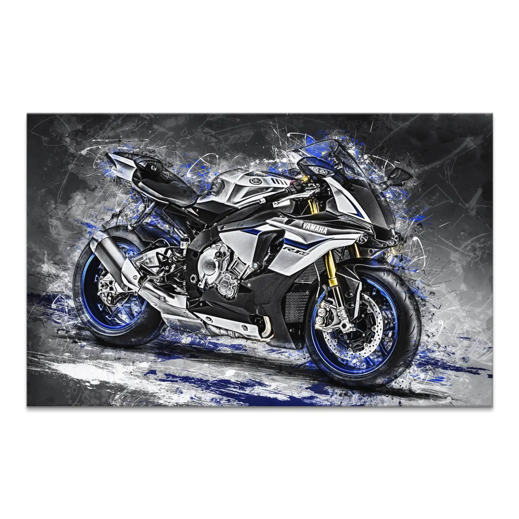 Yamaha R1M Abstrakt Leinwand Bild INGALERIE