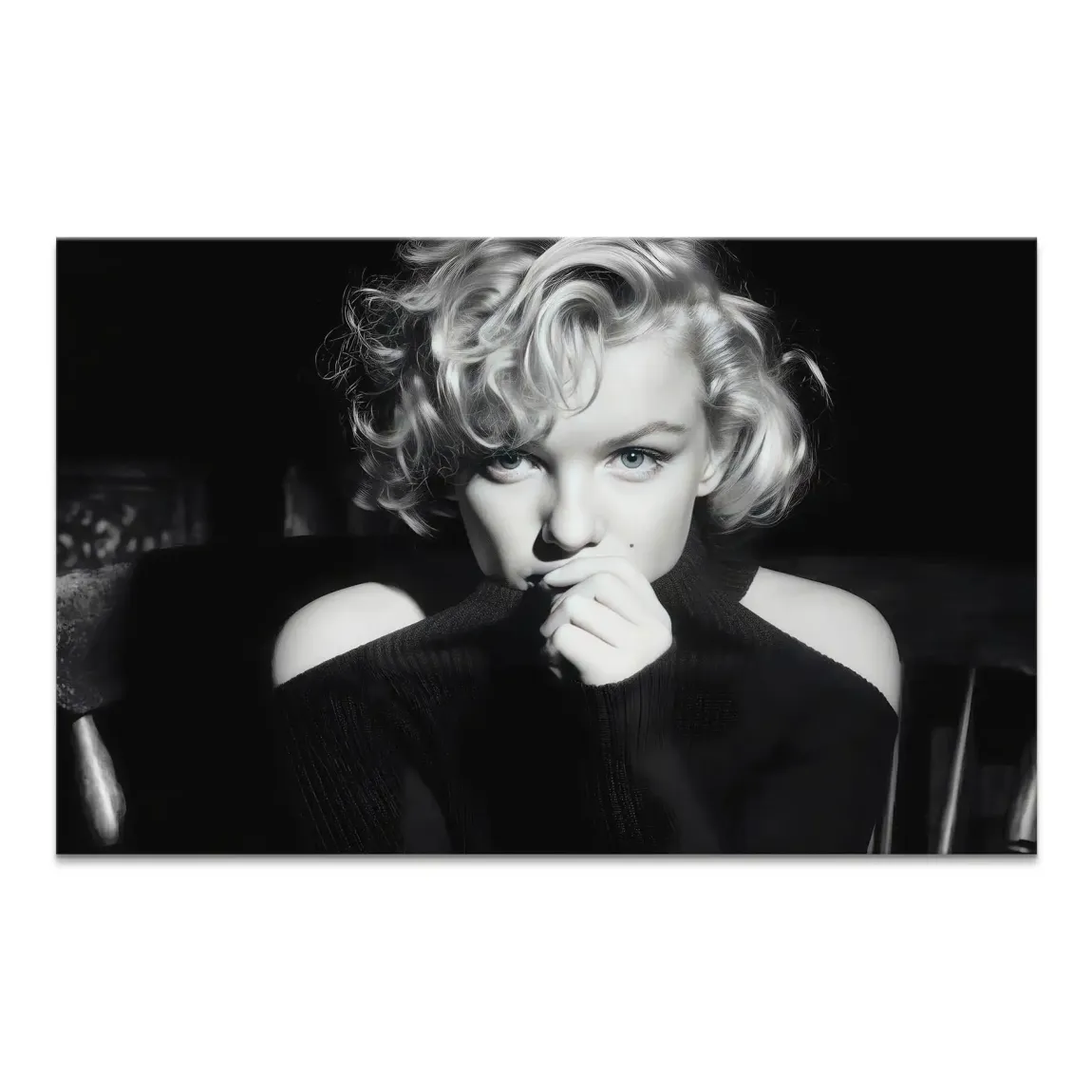 Marilyn Monroe Silent Glamour Leinwand Bild INGALERIE