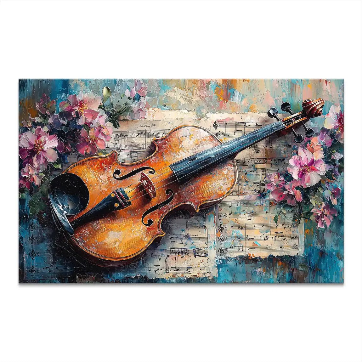 Violine Abstrakt Nr.2 Leinwand Bild INGALERIE