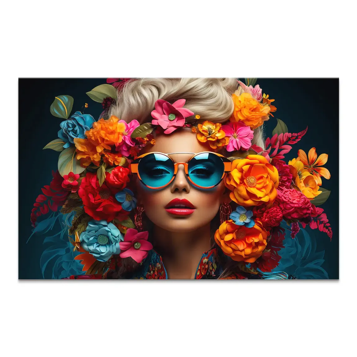 Floral Shades Leinwand Bild